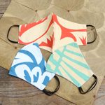 Cotton face masks, 'Colorful Vibe' (set of 3) - Hand Sewn Printed Cotton Face Masks (Set of 3)