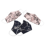 Family set cotton face masks, 'Crackled' (set of 4) - Handmade Cotton Face Masks Family Pack (Set of 4)