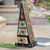 Decorative batik wood box, 'Pyramid of Flowers' - Hand Crafted Decorative Floral Batik Box (image 2) thumbail