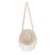 Cotton crocheted shoulder bag, 'Kediri Shine' - Round Cotton Crocheted Shoulder Bag (image 2a) thumbail