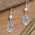 Cultured freshwater pearl dangle earrings, 'Balinese Rain' - Artisan Made Cultured Freshwater Pearl Dangle Earrings