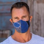 Batik rayon face masks, 'Modern Art' (set of 3) - Batik Rayon Double-Layered Face Masks (Set of 3)