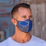 Batik rayon face masks, 'Modern Art' (set of 3) - Batik Rayon Double-Layered Face Masks (Set of 3)