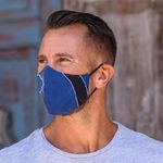 Batik rayon face masks, 'Modern Art' (set of 3) - Batik Rayon Double-Layered Face Masks (Set of 3)