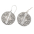 Sterling silver dangle earrings, 'Here and Now' - Balinese Sterling Silver Disc Dangle Earrings