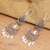 Sterling silver chandelier earrings, 'Lady Glamour' - Sterling Silver Chandelier Dangle Earrings
