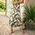 Rayon midi skirt, 'Garden Party' - Hand Made Leaf-Themed Rayon Midi Skirt thumbail