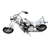 Recycled metal sculpture, 'Chopper in Silver' - Chopper Motorcycle Recycled Metal Home Accent