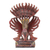 Wood sculpture, 'Flying Garuda' - Hand Crafted Acacia Wood Garuda Sculpture