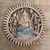 Holzrelief-Platte, 'Ganesha in Gold'. - Handbemaltes Suar Wood Ganesha-Relief-Paneel