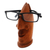 Brillenhalter aus Holz, 'Tiefe Gedanken in Braun' - Handgeschnitzter Brillenhalter aus Chinakohl-Nasenholz