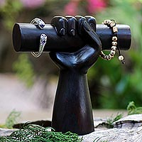 Featured review for Wood jewelry holder, Winning Hand