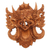 Wood mask, 'Mighty Eagle Garuda' - Hand Carved Suar Wood Eagle Garuda Mask from Bali (image 2a) thumbail