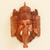 Holzmaske, „Freudiger Ganesha“. - Handgeschnitzte Ganesha-Maske aus Suar- und Krokodilholz