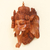 Wood mask, 'Joyful Ganesha' - Hand Carved Suar and Crocodile Wood Ganesha Mask (image 2c) thumbail