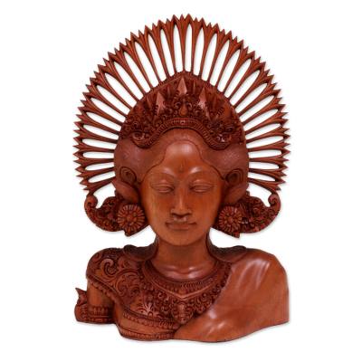 Wood statuette, 'Janger Dancer' - Wood statuette