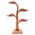 Wood jewelry holder, 'Daun Salam in Brown' (14 inch) - Carved Jempinis Wood Leaf-Themed Jewelry Holder (14 Inch) (image 2b) thumbail