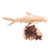 Wood sculpture, 'Swimming Hammerhead' - Hand Carved Jempinis Wood Hammerhead Shark Sculpture (image 2c) thumbail