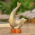 Wood statuette, 'Beautiful Dolphin' - Hibiscus Wood Dolphin Statuette (image 2) thumbail