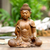 Wood sculpture, 'Karana Buddha' - Hand Carved Suar Wood Buddha Sculpture (image 2) thumbail