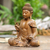 Wood sculpture, 'Karana Buddha' - Hand Carved Suar Wood Buddha Sculpture (image 2b) thumbail