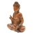 Wood sculpture, 'Karana Buddha' - Hand Carved Suar Wood Buddha Sculpture (image 2c) thumbail