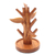 Wood jewelry stand, 'Reserved Tree' - Hand Carved Wood Tree Jewelry Stand (image 2b) thumbail