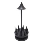 Wood jewelry holder, 'Black Umbrella' - Artisan Crafted Jempinis Wood Jewelry Holder