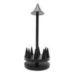 Wood jewelry holder, 'Black Umbrella' - Artisan Crafted Jempinis Wood Jewelry Holder
