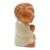 Wood statuette, 'Buddha in Grey' - Indonesian Hand Carved Buddha Statuette (image 2d) thumbail