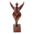 Wood sculpture, 'Curvy and Happy' - Hand Carved Suar Wood Sculpture of the Female Form (image 2a) thumbail