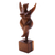 Wood sculpture, 'Curvy and Happy' - Hand Carved Suar Wood Sculpture of the Female Form (image 2b) thumbail