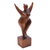 Wood sculpture, 'Curvy and Happy' - Hand Carved Suar Wood Sculpture of the Female Form (image 2c) thumbail