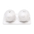 Ceramic salt and pepper set, 'Tortoise Friends in White' - Matte White Ceramic Turtle Salt and Pepper Shakers with Tray (image 2c) thumbail