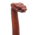 Mahogany wood walking stick, 'Snake Head' - Hand Carved Mahogany Wood Snake Walking Stick