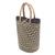 Natural fiber tote bag, 'Diagonal Path' - Natural Fiber Zigzag Patterned Tote Bag from Bali