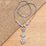 Gold-accented prasiolite pendant necklace, 'Pale Green Light' - Gold-Accented Prasiolite Pendant Necklace from Bali