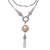 Halskette mit Anhänger aus kultivierten Mabe-Perlen - Halskette mit Anhänger aus Sterlingsilber und Mabe-Zuchtperlen