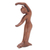 Wood statuette, 'Dancing for Eternity' - Handmade Suar Wood Statuette from Bali thumbail