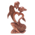 Holzstatuette, 'Significant Other' - Kunsthandwerklich hergestellte romantische Suar Holz Statuette