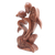 Holzstatuette, 'Significant Other' - Kunsthandwerklich hergestellte romantische Suar Holz Statuette