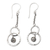 Sterling silver dangle earrings, 'Better Together' - Hammered Finish Sterling Silver Dangle Earrings (image 2a) thumbail