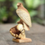 Wood statuette, 'Perched Eagle' - Artisan Crafted Suar Wood Eagle Sculpture (image 2) thumbail