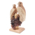Wood statuette, 'Patient Eagles' - Hand Carved Suar Wood Eagle Sculpture (image 2b) thumbail