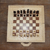 Wood chess set, 'King and Queen' - Hand Carved Crocodile Wood Chess Set (image 2c) thumbail