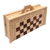 Wood chess set, 'King and Queen' - Hand Carved Crocodile Wood Chess Set (image 2e) thumbail