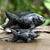 Wood statuettes, 'Koi Fish' (pair) - Hand Crafted Suar Wood Koi Fish Statuettes (Pair) (image 2) thumbail