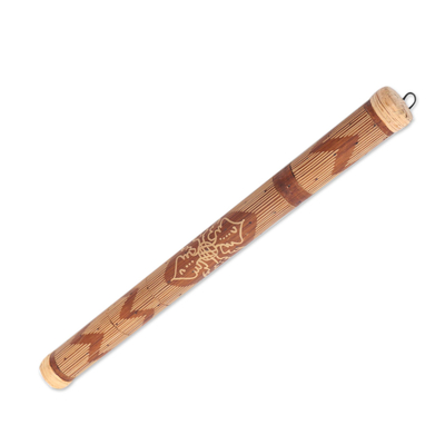 Bamboo shaker, 'Natural Sound' - Hand Crafted Bamboo Music Shaker