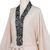 Embroidered cotton robe, 'Lounge Time' - Long Embroidered Cotton Robe from Bali (image 2e) thumbail