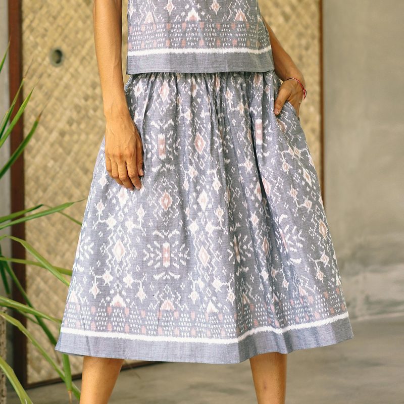 最終価格　Yoli Cotton gather skirt Yoli ヨリ Cotton gather skirt コットンギャザースカート